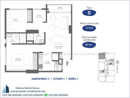 Imagen de Apartamento Tipo B - Ambar Roca