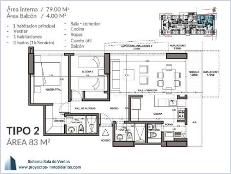 Imagen de Apartamento Tipo 2 - Opera Tower 
