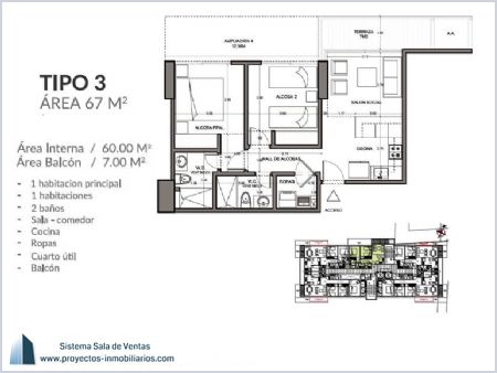 Imagen de Apartamento Tipo 3 - Opera Tower 