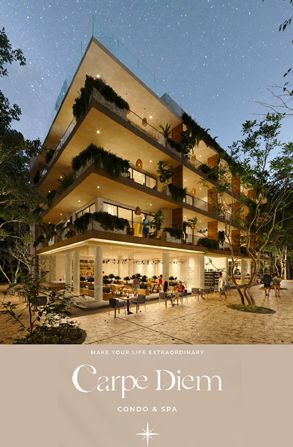 Departamentos sobre planos, en preventa, en construcción y terminados para la venta en Aldea Zama - Tulum