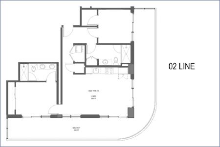 Imagen de Linea O2: Tipo C3 - 2 alcobas - 72 Park