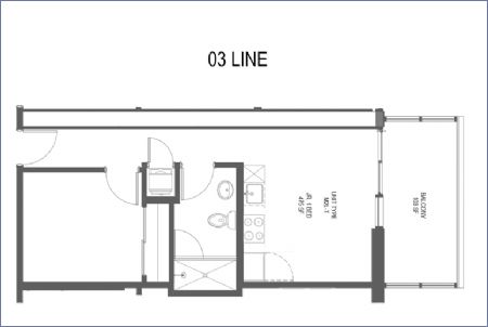 Imagen de Linea 3: Tipo M2L-T - 1 alcoba - 72 Park