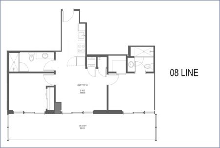 Imagen de Linea 8: Tipo C1 - 2 alcobas - 72 Park