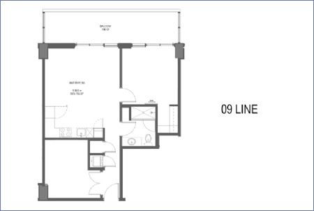 Imagen de Linea 9: Tipo B3 - 1 alcoba - 72 Park