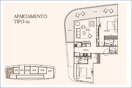 Imagen de Apartamento Tipo 01 Piso 11 al 33 - Belong