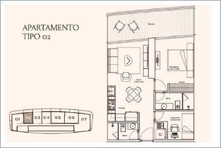 Imagen de Apartamento Tipo 02 Piso 11 al 33 - Belong