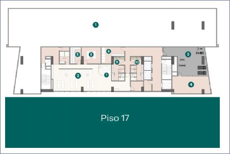 Imagen de Planta General - Piso 17 - Ambar Bio