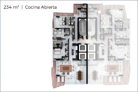 Imagen de Área: 234 m2 - Cocina abierta - Allure