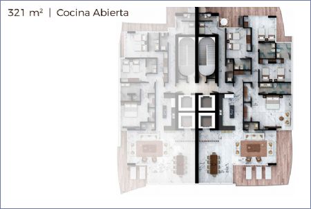 Imagen de Área: 321 m2 - Cocina abierta - Allure