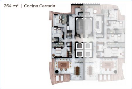 Imagen de Área: 264 m2 - Cocina cerrada - Allure