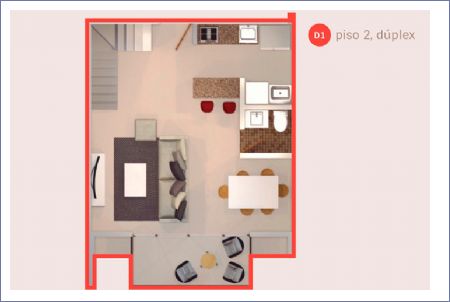 Imagen de Apartamento D1 Duplex- 2 Alcobas - CRUX