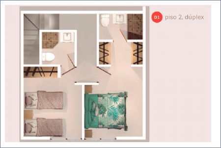 Imagen de Apartamento D1 Duplex- 2 Alcobas - CRUX