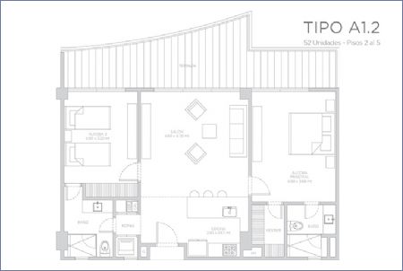Imagen de Apartamento Tipo A1.2 - Morros ZOE