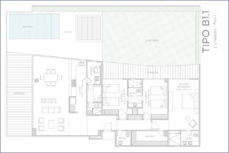 Imagen de Apartamento Tipo B1.1 - Morros ZOE