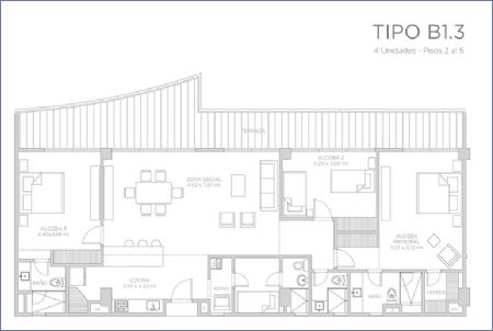 Imagen de Apartamento Tipo B1.3 - Morros ZOE