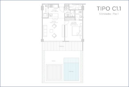 Imagen de Apartamento Tipo C1.1 - Morros ZOE