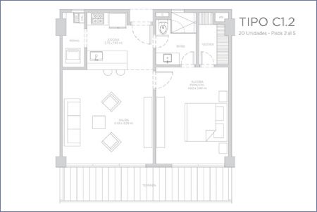 Imagen de Apartamento Tipo C1.2 - Morros ZOE