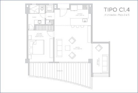 Imagen de Apartamento Tipo C1.4 - Morros ZOE