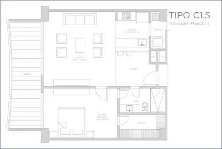 Imagen de Apartamento Tipo C1.5 - Morros ZOE