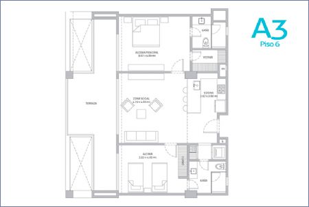 Imagen de Apartamento Tipo A3 - Morros IO