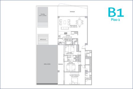 Imagen de Apartamento Tipo B1 - Morros IO