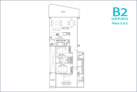 Imagen de Apartamento Tipo B2 Sur Punta - Morros IO