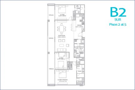 Imagen de Apartamento Tipo B2 Sur - Morros IO