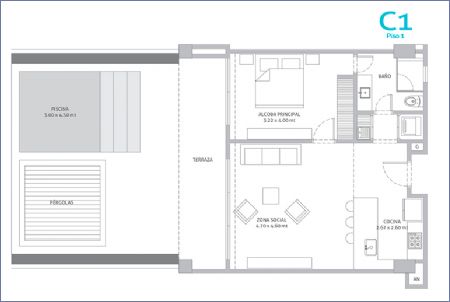 Imagen de Apartamento Tipo C1 - Morros IO