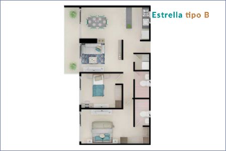 Imagen de Apartamento Tipo B - MIZAR
