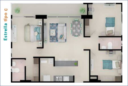 Imagen de Apartamento Tipo C - MIZAR
