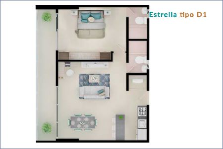 Imagen de Apartamento Tipo D1 - MIZAR