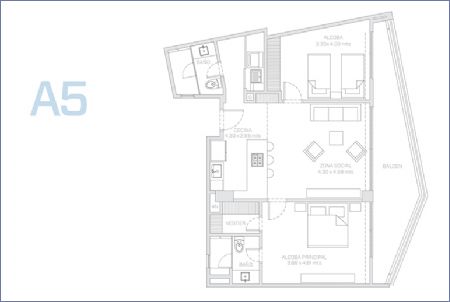 Imagen de Planta Apartamento Tipo A5 - Morros ECO