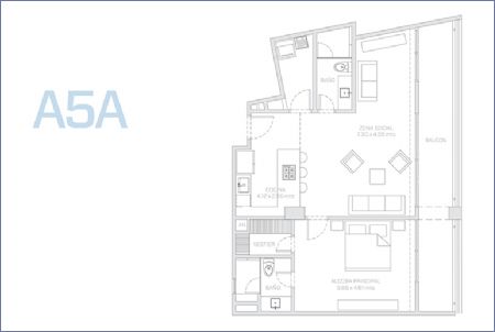Imagen de Planta Apartamento Tipo A5A - Morros ECO