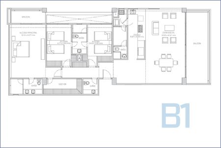 Imagen de Planta Apartamento Tipo B1 - Morros ECO