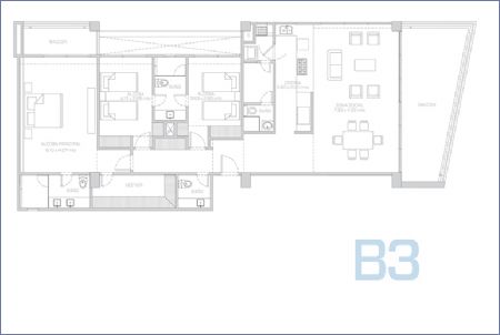 Imagen de Planta Apartamento Tipo B3 - Morros ECO