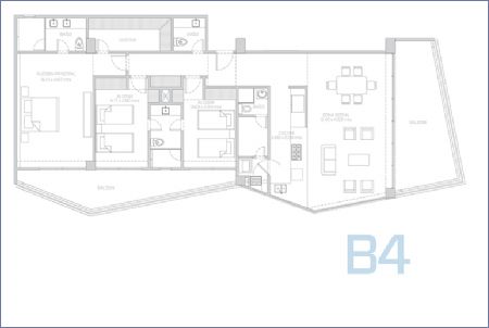Imagen de Planta Apartamento Tipo B4 - Morros ECO
