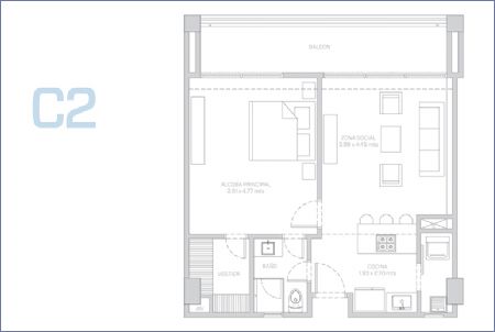 Imagen de Planta Apartamento Tipo C2 - Morros ECO