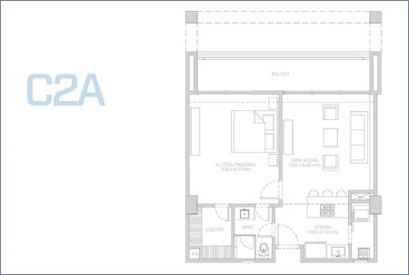 Imagen de Planta Apartamento Tipo C2A - Morros ECO