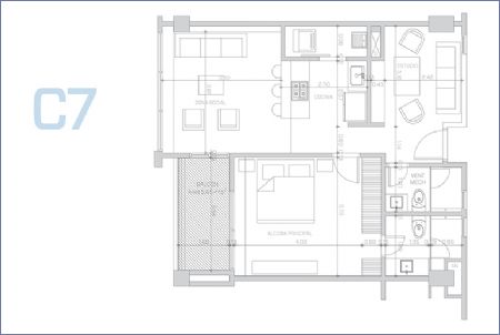 Imagen de Planta Apartamento Tipo C7 - Morros ECO