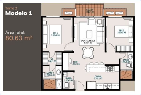 Imagen de Torre 2 Modelo 1 - Parterre
