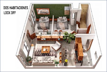 Imagen de 2 Alcobas Lock Off - Vida Ocean
