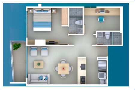 Imagen de Apartamento Tipo 01 Balcon Estandar - BULAN