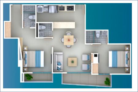 Imagen de Apartamento Tipo 04 Balcon Estandar - BULAN