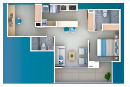 Imagen de Apartamento Tipo 05 Balcon Estandar - BULAN