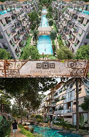 Desarrollos inmobiliarios sobre planos, en preventa, en construcción y terminados para la venta en Aldea Zama - Tulum