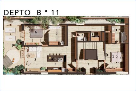 Imagen de Departamento B 11 - Bahía Tulum