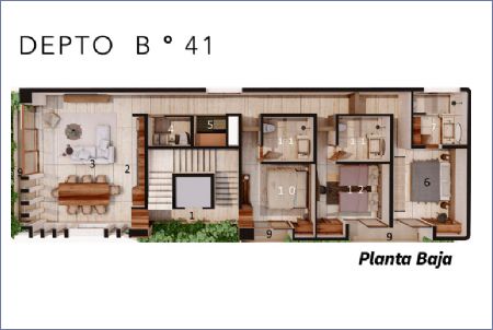 Imagen de Departamento B 41 Planta Baja - Bahía Tulum