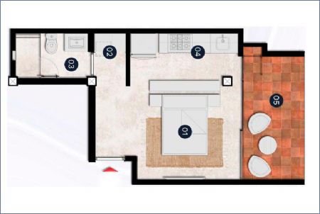 Imagen de Estudio Torre 2 - Blue Gardens