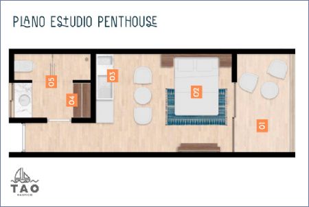 Imagen de Plano Estudio PENTHOUSE - NAUTICO