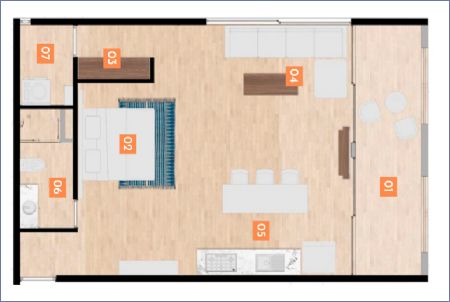 Imagen de Plano Estudio PENTHOUSE - NAUTICO